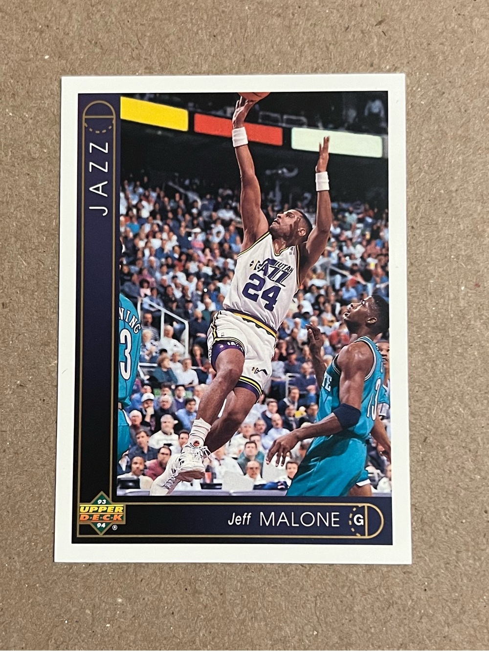 1993-94 Upper Deck Utah Jazz Jeff Malone #52 Basketball Trading Card
